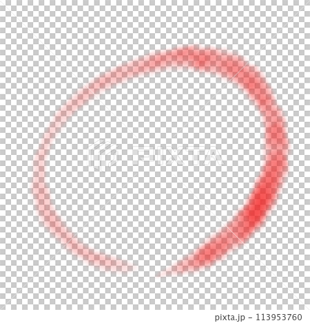 簡單的手繪線紅色圓圈 113953760