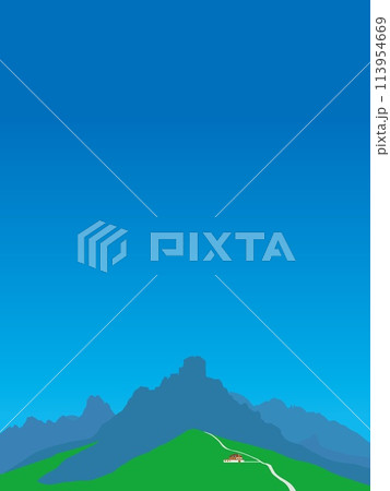 パッソ・ジアウ　passo giau　ドロミーティ　dolomiti　イタリア　italia 113954669