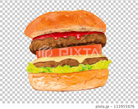 トマトバーガー（ダブル） 113955876