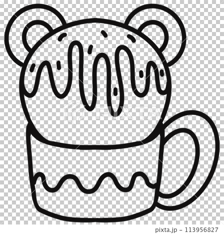 Ice cream outline illustration set and hand drawn cartoon. Ice cream outline illustration set and hand drawn cartoon. 113956827