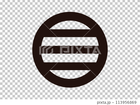 丸に三つ引き 113956869