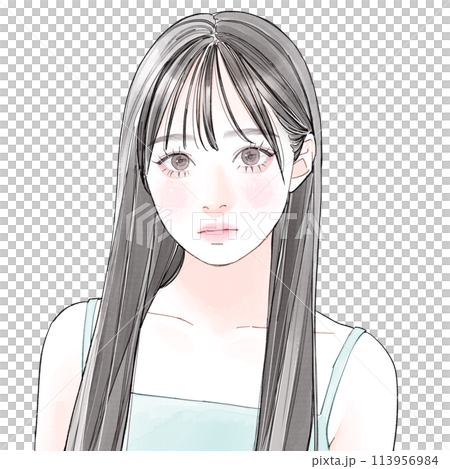 黒髪の女の子 113956984