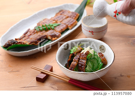 うざく(きゅうりと鰻の酢の物) うざく(きゅうりと鰻の酢の物) 113957080