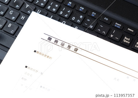 会社を辞めて転職活動を始めるため、職務経歴書を準備する 会社を辞めて転職活動を始めるため、職務経歴書を準備する 113957357