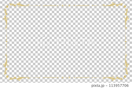 金色皇家精美裝飾框背景素材 113957706