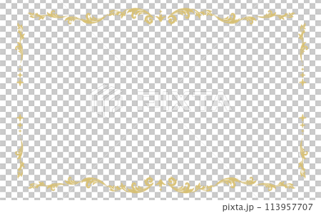 金色皇家精美裝飾框背景素材 金色皇家精美裝飾框背景素材 113957707