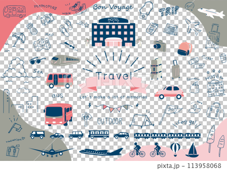 出差也好用的插畫素材合集 113958068