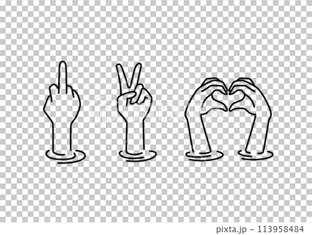 Hand signals from underwater Hand signals from underwater 113958484