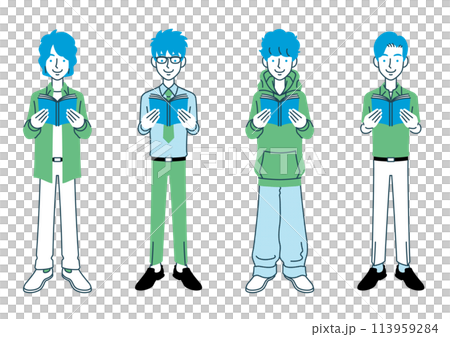 男人讀書的插圖集 113959284