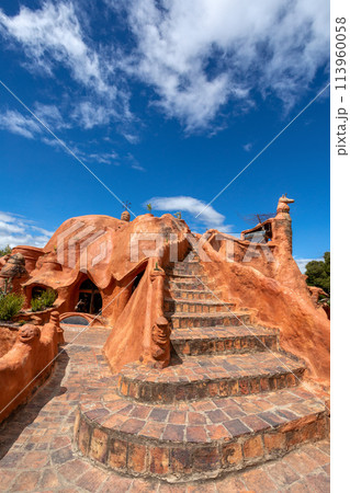 Casa Terracota, House made of clay Villa de Leyva, Boyaca department Colombia. 113960058