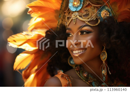 Carnival in Barranquilla, Colombia: A dazzling spectacle of vibrant costumes, rhythmic music, and lively dances, celebrating the city's rich cultural heritage and festive spirit. Carnival in Barranquilla, Colombia: A dazzling spectacle of vibrant costumes, rhythmic music, and lively dances, celebrating the city's rich cultural heritage and festive spirit. 113960140