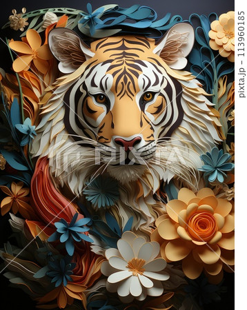 World animal day, International Day of Action for Animal Rights and Welfare, Paper animals, colorfulness, pay attention to animal problems, population, world wildlife, wild animals . 113960185