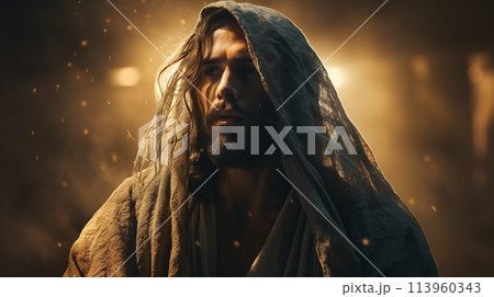 Religious concept of the son of god bible jesus christ, copy space background banner, utilization church faith in the almighty Religious concept of the son of god bible jesus christ, copy space background banner, utilization church faith in the almighty 113960343