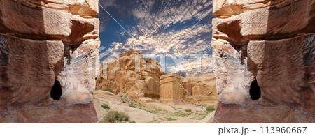 Mountains of Petra, Jordan, Middle East. Petra has been a UNESCO World Heritage Site since 1985 Mountains of Petra, Jordan, Middle East. Petra has been a UNESCO World Heritage Site since 1985 113960667