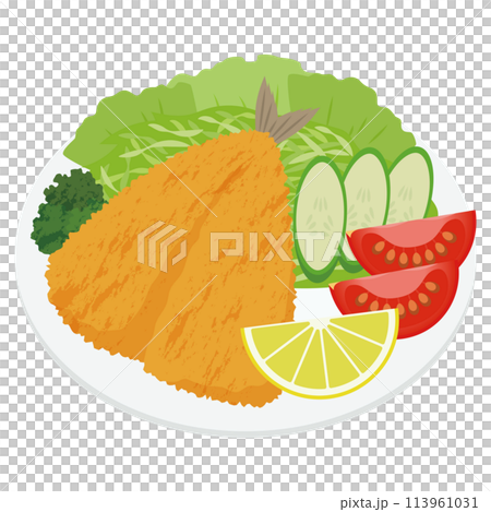 アジフライのイラスト 113961031