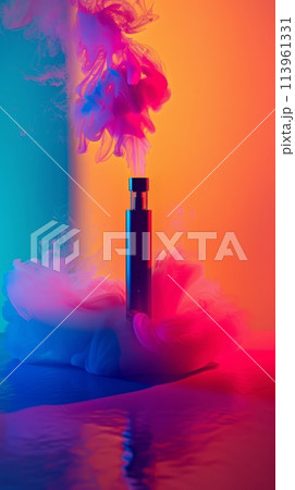 Abstract vape, electronic cigarette with smoke - Stock Illustration  [113961331] - PIXTA