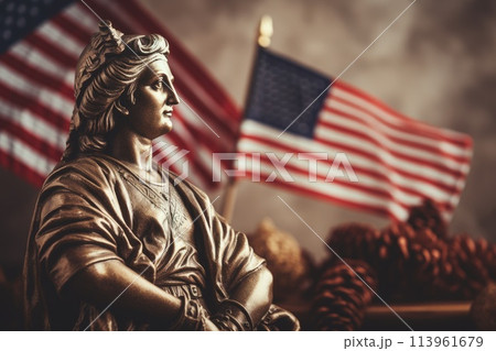 Columbus Day, Celebration commemorating the anniversary of Columbus arrival in America, which occurred on October 12, 1492, discovery of land, festival celebration, USA . 113961679
