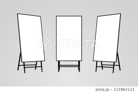 編集可能なデジタルサイネージ（リテールメディア）のモニターイメージ 113962121