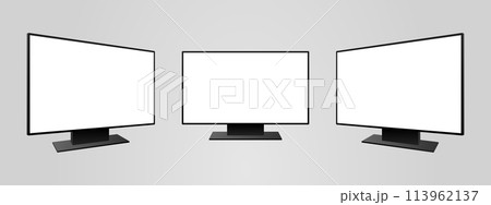 編集可能なデジタルサイネージ（リテールメディア）のモニターイメージ 113962137