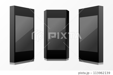 編集可能なデジタルサイネージ（リテールメディア）のモニターイメージ 113962139