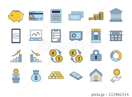 お金・投資に関するアイコンセット 113962314