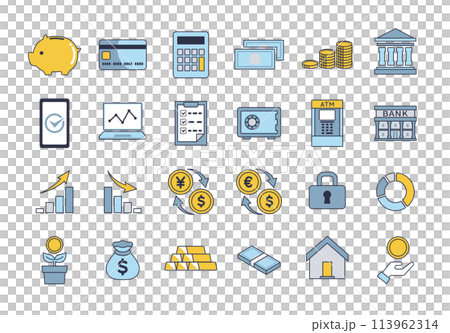 お金・投資に関するアイコンセット 113962314