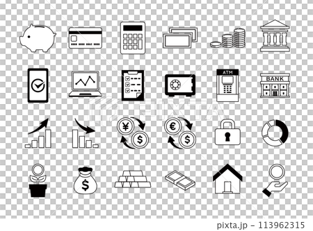 お金・投資に関するアイコンセット 113962315