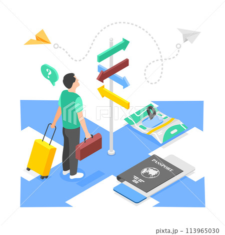 Ways of choosing illustration in isometric view 113965030