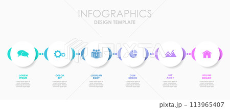Infographic design template with place for your data. Vector illustration. 113965407