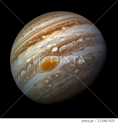 木星：美しい縞模様の大惑星 No.008　AI生成画像 113967425