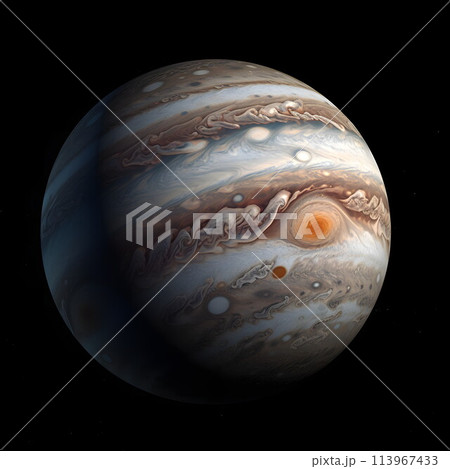 木星：美しい縞模様の大惑星 No.012　AI生成画像 113967433
