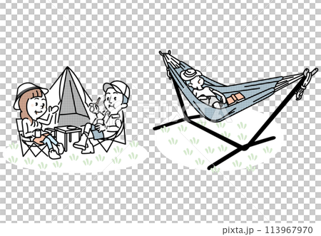 アウトドアのイラスト 113967970