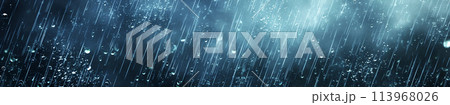 豪雨の風景　AI画像 113968026