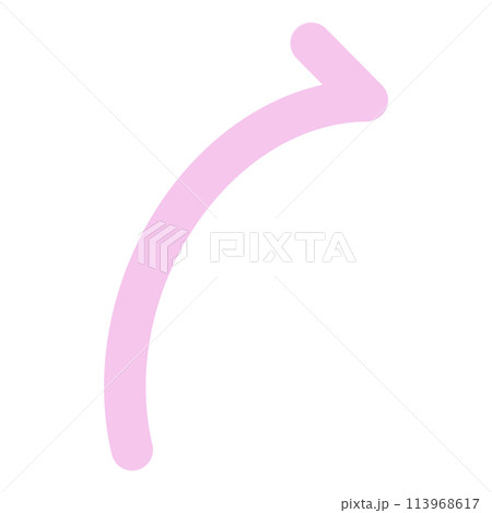 Pink Curved Arrow Pink Minimal Arrow Pink Minimal Curved Arrow illustration Pink Curved Arrow Pink Minimal Arrow Pink Minimal Curved Arrow illustration 113968617