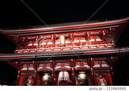 日本 東京 浅草 浅草寺 宝蔵門 日本 東京 浅草 浅草寺 宝蔵門 113968840