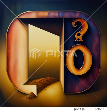 Gates with abstract symbolsのイラスト素材 [113969653] - PIXTA
