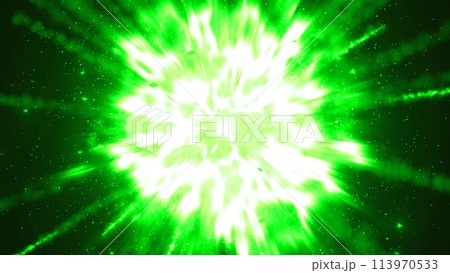 緑色の爆発のヒットエフェクト 113970533