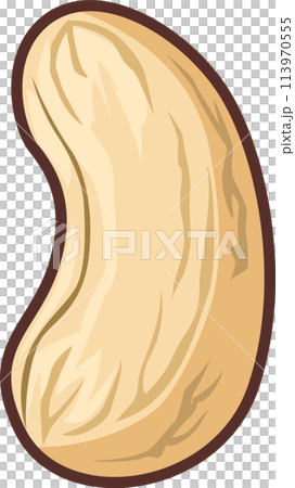 簡單可愛的腰果插畫 簡單可愛的腰果插畫 113970555