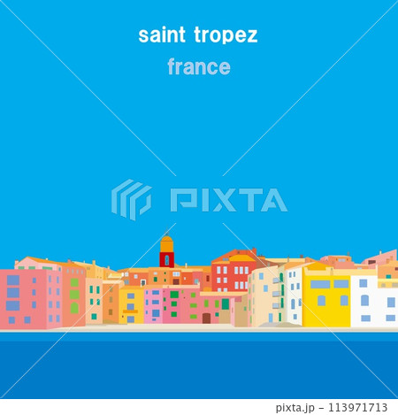 サントロペ　saint tropez　ビーチ　plage　コートダジュール　フランス 113971713