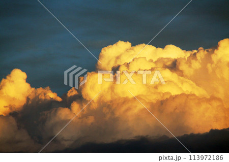 サンパウロ州の夏の雲　ブラジル 113972186