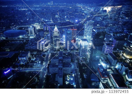 高層ビルからの夜景 高層ビルからの夜景 113972455
