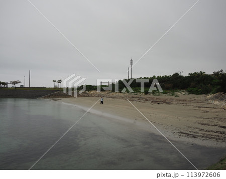 沖縄―嵐の前の海景色 113972606