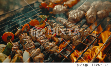 BBQ バーベキュー BBQ バーベキュー 113973972