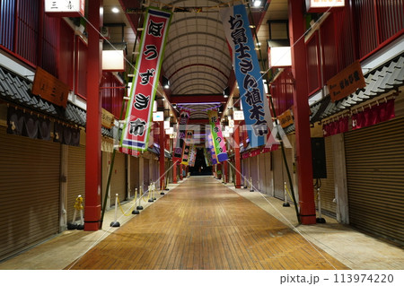 日本 東京 浅草 西参道商店街	 113974220