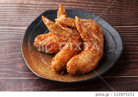 手羽先の唐揚げ 手羽先の唐揚げ 113975251