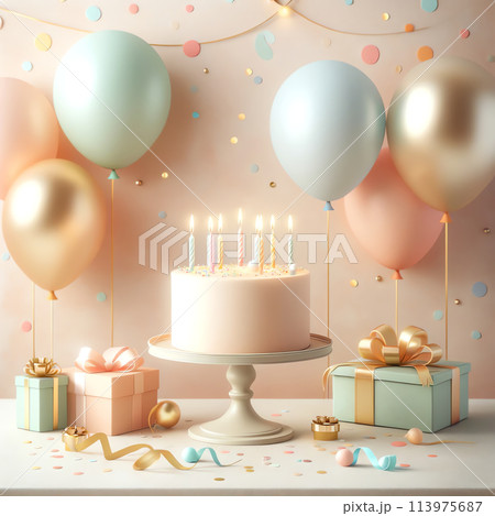 誕生日の背景 113975687