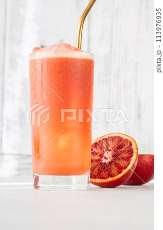 Blood red orange juice Blood red orange juice 113976935