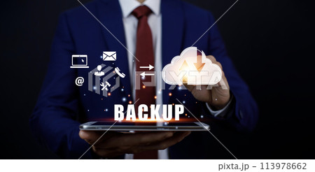 Business people pen touch with cloud computing system , Storage and data transfer Cloud network, Cloud technology. Networking and internet service, sharing download and upload backup internet service Business people pen touch with cloud computing system , Storage and data transfer Cloud network, Cloud technology. Networking and internet service, sharing download and upload backup internet service 113978662