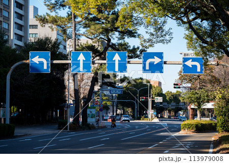 【基幹バスレーン】複雑な道路標識がある交差点 【基幹バスレーン】複雑な道路標識がある交差点 113979008