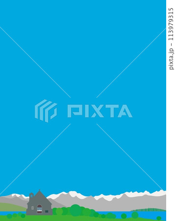 テカポ湖　lake tekapo　善き羊飼いの教会　ニュージーランド 113979315